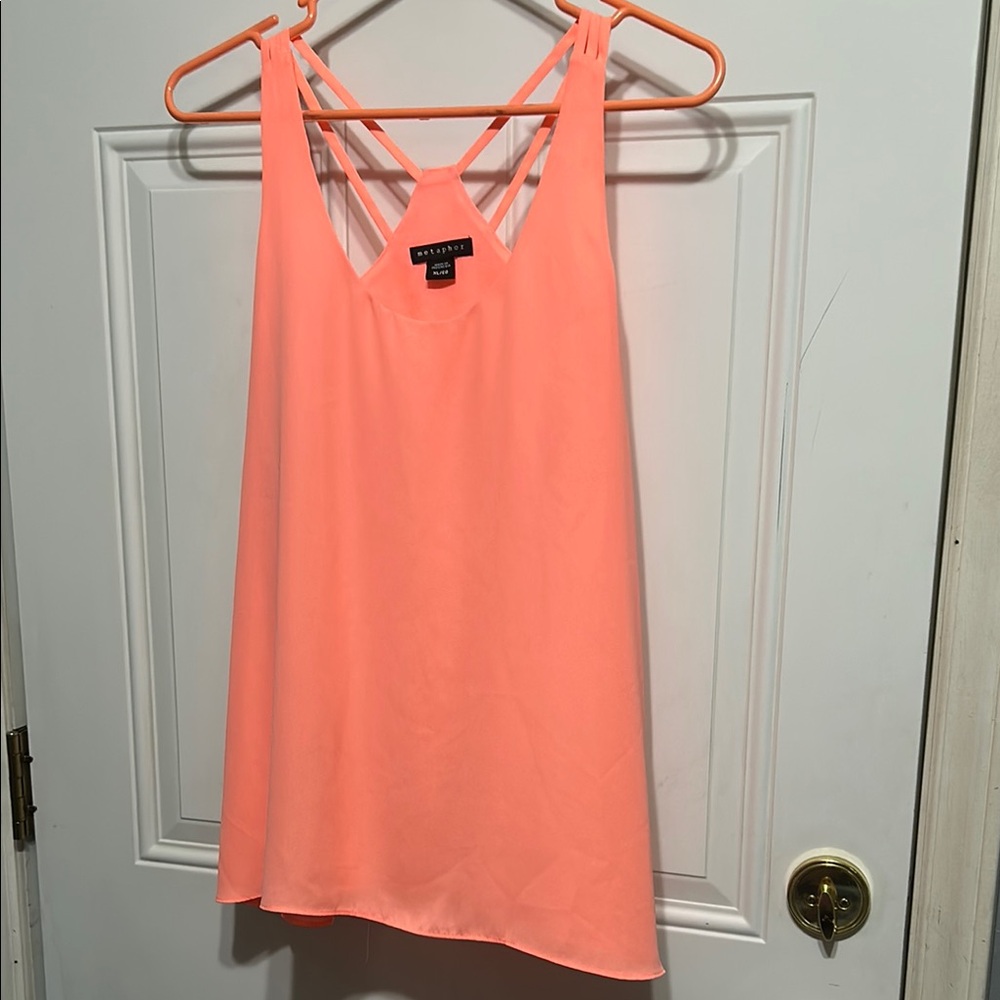 Metaphor Peach Backless Tank Top